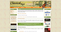 Desktop Screenshot of classical.net