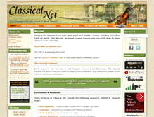 Tablet Screenshot of classical.net